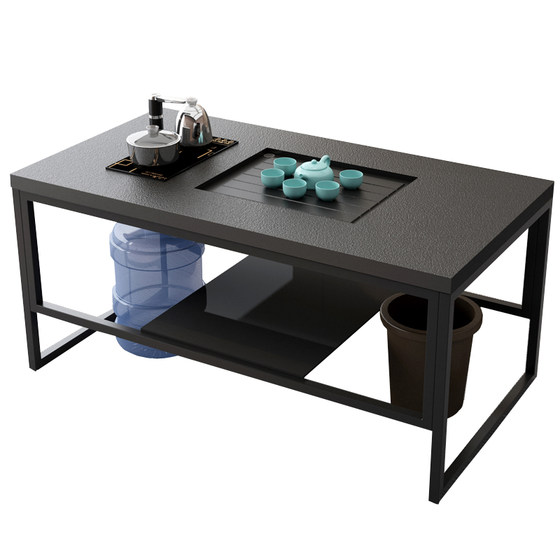 
Office kungfu coffee table stainless steel modern simple slate fire stone countertop fully automatic one-click water supply tea stove
