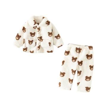
Banxidi children's home clothes autumn and winter pajamas set