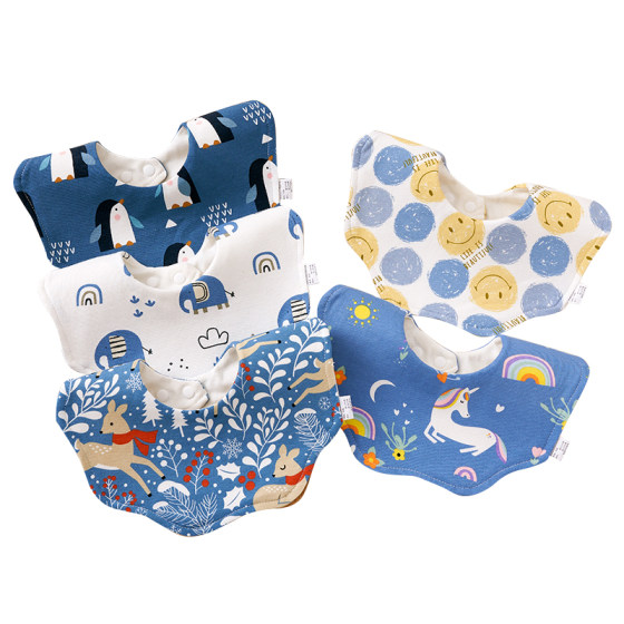 
Baby saliva towel pure cotton bib newborn waterproof anti-vomiting 0-36 months male and female baby bib bib spring and autumn