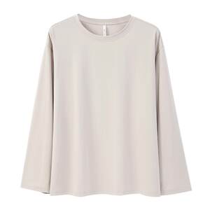 
Anzhiban men's pajamas spring and autumn long-sleeved tops single-piece T-shirt pure cotton simple versatile plus size home clothing