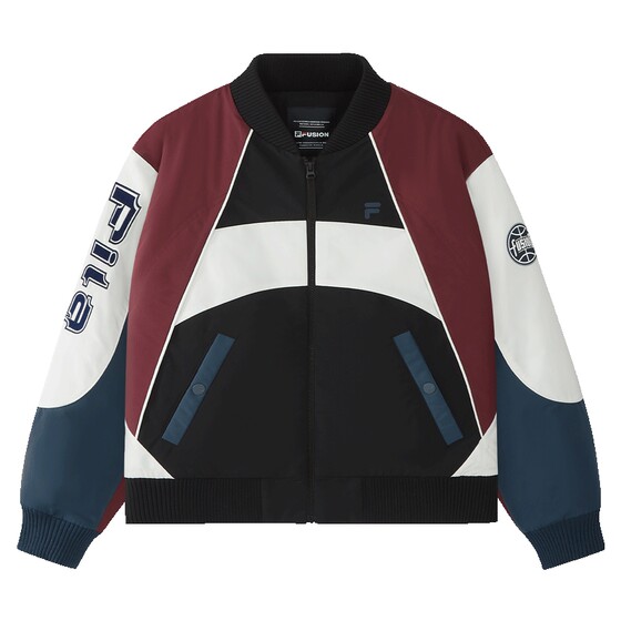 
FILA FUSION Fila trendy brand cotton clothing for women 2026 spring new casual color matching loose jacket baseball uniform