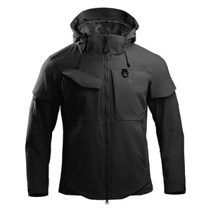 
Longya II Tiancang Functional Hooded Work Jacket Men's Spring and Autumn Outdoor Commuting Multi-Pocket Jacket Black