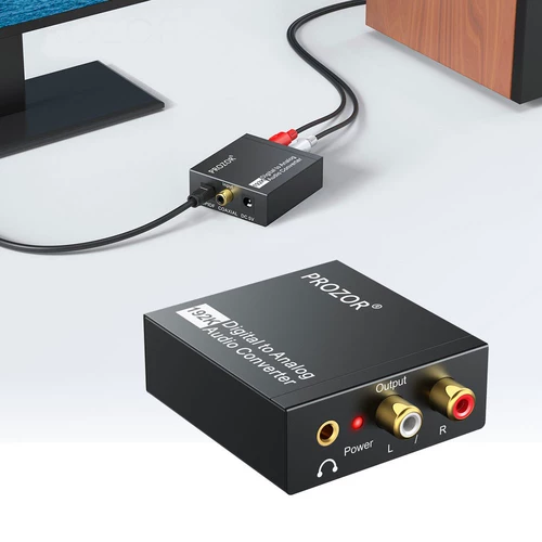 Prozor 192 кГц DAC Converter Digital в аналоговый аудио конвертировать