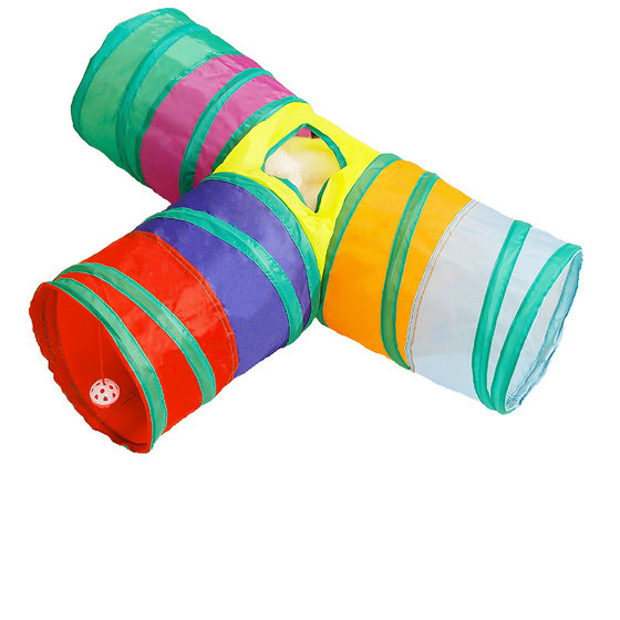 Cat Toy Cat Tunnel Drilling Rainbow Maze Passage Self-Enjoyment Relief Interactive Energy-consuming Pet Supplies