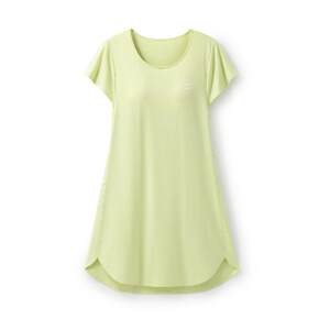 Jiao Nei Mian Mian 300Sleep Nightgown Modal Women's Summer Summer Pajama Dress with Breast Pad Ice Silk Short Sleeve with Cup Deep Sleeping Dress