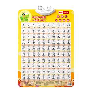 2026 new version of the first grade literacy wall chart synchronized with the People's Education Press Chinese language volume 1 for primary school transition audio literacy wall stickers