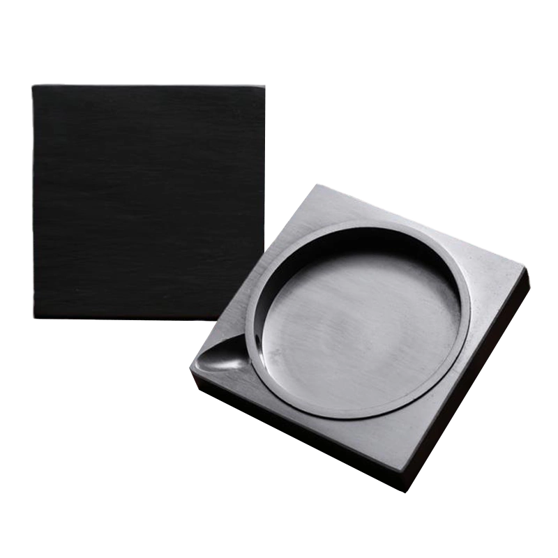 国家非遗4寸5寸带盖歙砚天然原石歙县砚台学生安徽黄山歙砚台端砚