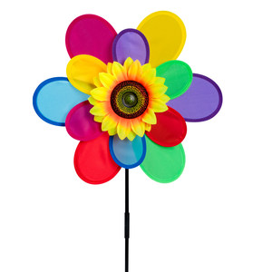 Colorful air outdoor rotating large windmill color kindergarten plastic children hold large windmill baby toys