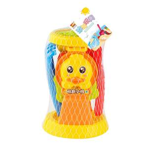 Beach toy children 3-6 years old 8 sets to play sand digging shovel flip car tube tools to play water seaside hourglass
