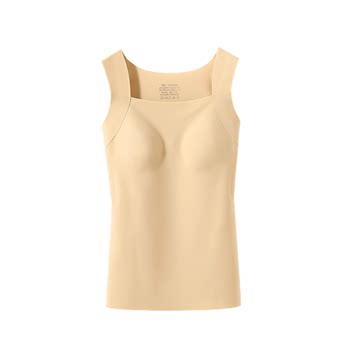 Sling vest with chest pad to avoid bra

