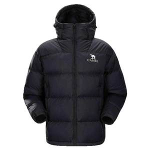 
Camel black diamond 5 men's down jacket couple same style waterproof and windproof bread suit fashionable short jacket autumn and winter