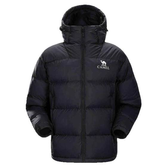 
Camel black diamond 5 men's down jacket couple same style waterproof and windproof bread suit fashionable short jacket autumn and winter