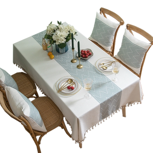 Tablecloth light luxury high -level sense of simple modern fabric table cloth Nordic rectangular living room coffee table imitation cotton and linen cloth
