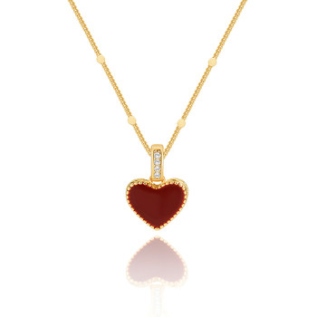 
Ajidou love necklace temperament pendant collarbone chain women