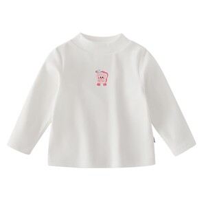 
[Warm yang velvet] Girls' autumn and winter bottoming shirts, boys' half turtleneck T-shirts, children's warm baby spring long-sleeved tops