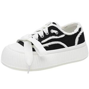 
Dickies women's shoes canvas shoes autumn casual shoes breathable thick sole height-enhancing versatile bow shoes women's single shoes