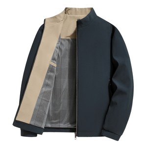 
[Easy to Care] Sundesi Men's Stand Collar Jacket 2025 Winter Wrinkled Classic Fashion Business Casual Jacket