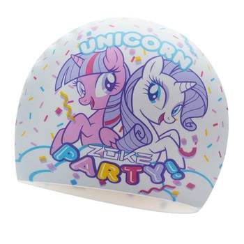 Cute girl training swimming hat