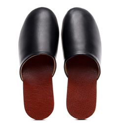Customized Logo Home Leather Slippers Men's Baotou Casual Spring, Summer, Autumn And Winter Female Couple Non-slip Fitting Room Office