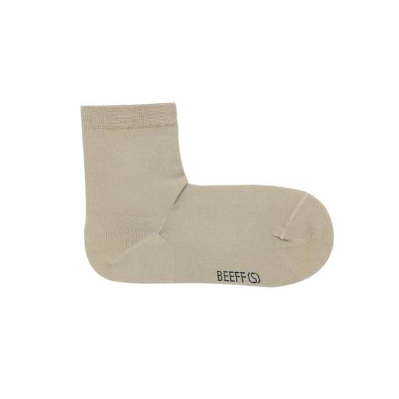 
Beeff, anti-pilling boneless right angle, plain-patterned thin mid-tube socks, short stockings, Japanese solid color homemade