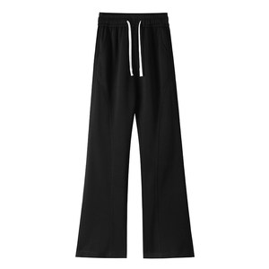 
Pull back slightly flared casual pants for men spring and autumn 2026 new loose straight sweatpants boys sports scimitar pants