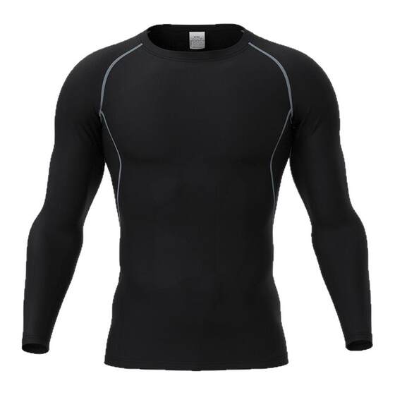 
Men's quick-drying long-sleeved summer sports T-shirt fitness tights basketball running training clothes breathable sun protection top