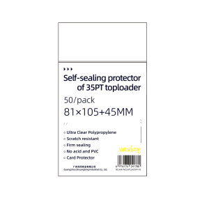 
sanseking35pt card clip film high translucent hard card sleeve dustproof transparent seal thickened star clip protection film