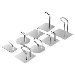No punching stainless steel hook viscose metal