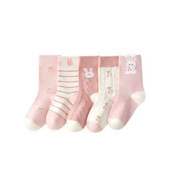 Girls' socks Spring and Autumn Pure Cotton Baby Socks 2025 new