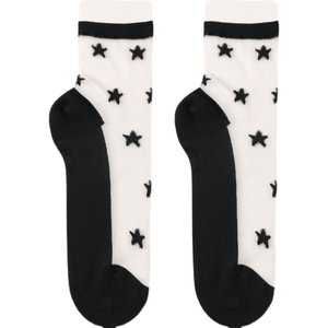 Socks for women's Japanese medium tube spring and autumn thin ice silk transparent glass crystal stockings pure cotton bottom anti-slip anti-hook wire