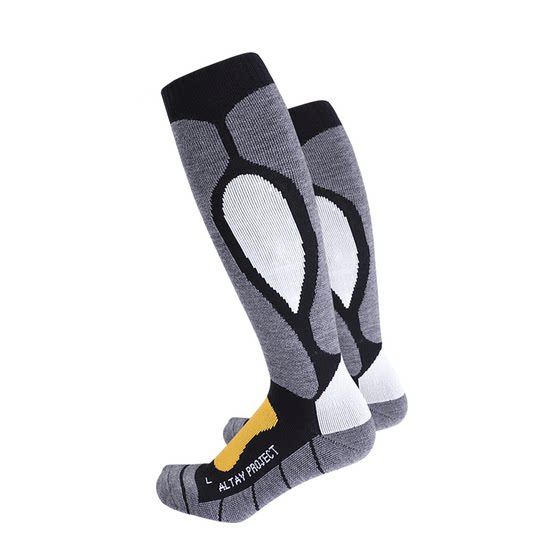 Altay Project thick ski socks for men and women merino wool professional competitive compression long tube warmth
