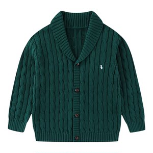 
RL004 Sweater Boys and Girls Pony Thick Cotton Sweater Cardigan Jacket Autumn and Winter 90-170