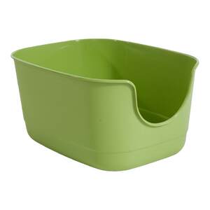 Cat sand basin oversized exterior anti -splash semi -closed extra large cat toilet kitten waterproof cat shit pot portable cat basin