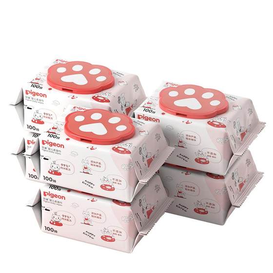 Pigeon Baby Cat Claw Wet Scarf Newborn Babies Thicked Clean 100 Picks [Pigeon official flagship store genuine]
