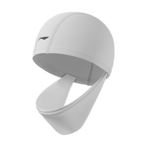 
Li Ning swimming cap for women with long hair, large waterproof non-stretching fabric swimming cap for adults, large head cloth cap with good appearance