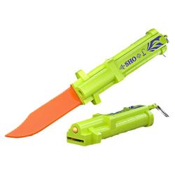 Genuine 3d Printed Carrot Knife, Luminous Gravity Jump Plastic Knife, Telescopic Dagger, Internet Celebrity Decompression Toy