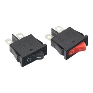 
KCD1-110 Thin flat type ship switch 2-leg 2-speed red and black 6A250V9.5*21MM instrument switch