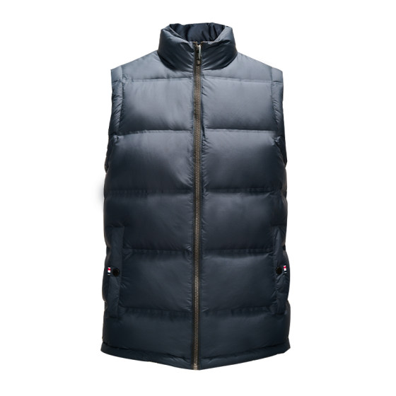 JODOLL white duck down jacket for men's fashionable and versatile stand up collar casual multi-color warm down vest