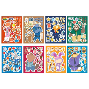 
Zootopia 2 character dress-up stickers for children boys and girls tattoo stickers educational toys cartoon diy stickers