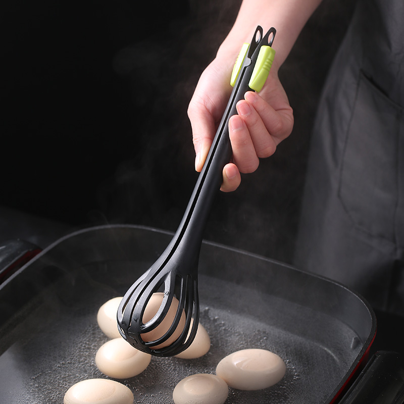 捞蛋工具多功能食物夹取水煮蛋搅拌棒手动打蛋器镂空沥水捞面漏勺