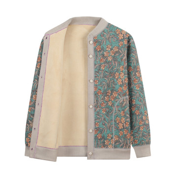 Middle -aged and elderly people plus velvet thickened sweater autumn and winter
