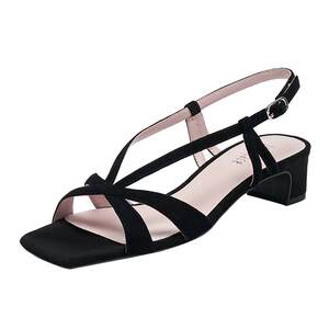 
True Meisi's temperament takes on the role of 2024 summer new delicate sheep leather cross V-neck fashion sandals YXQ04BL4