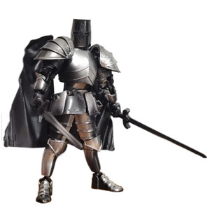 
Medieval knight doll multi-joint motivated mecha armor warrior assembly building block model ornament toy gift