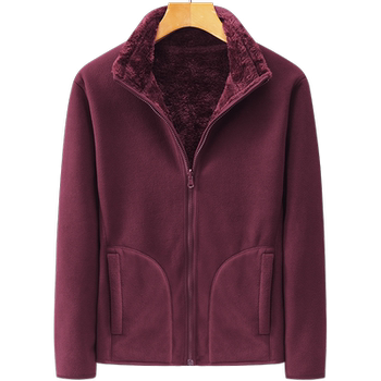 Middle-aged and elderly women's Holy Dragon Minkie Coat Fleece
