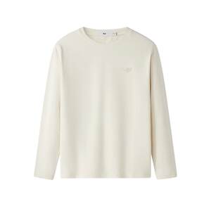 
HLA/Heilan House three-dimensional logo long-sleeved T-shirt 2026 spring round neck comfortable fashionable warm top for men