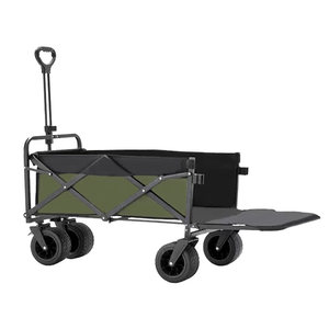 
Outdoor camping car shopping trolley picnic camp station wagon oversized foldable lightweight portable stall trolley
