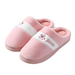 Cotton Slippers For Women, Plush, Cute And Warm, Home Wool Slippers For Men, Autumn And Winter Indoor Home Non-slip Cotton Slippers For Men