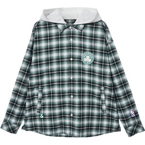 
Jack Jones men's NBA joint spring new classic body plaid detachable hooded cardigan shirt jacket