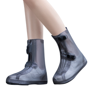 
Men's shoes for men's waterproof and thickened rainy days, wearing silicone thickened rain boots, anti-slip foot cover, rain water shoes