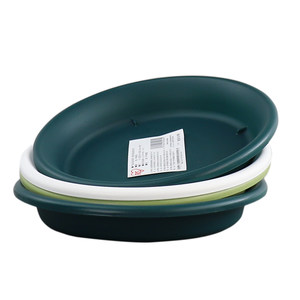 Alice Dotted Thick Flower Pot Trust Pot Callon Basin base resin Plastic balcony round water disk Alice